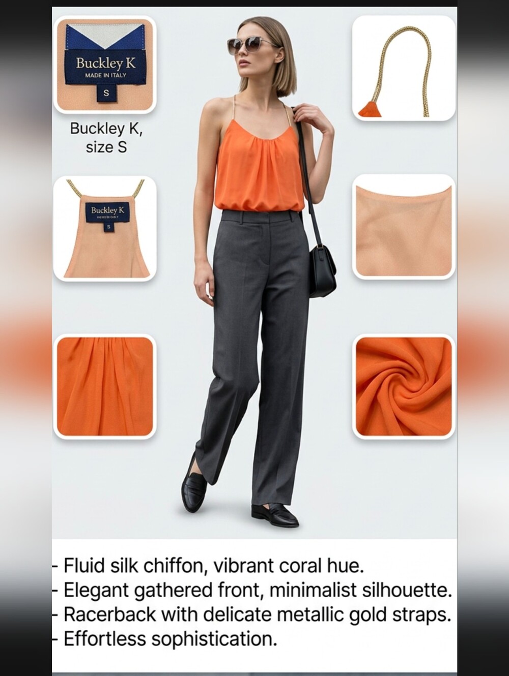 Buckley K silk tank top